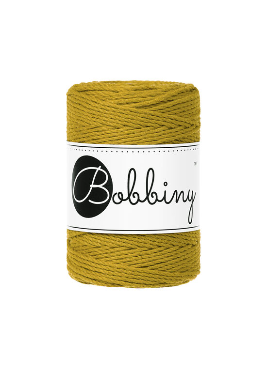 Makramē virve 3PLY - Spicy Yellow